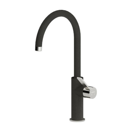 Hafele Table Mounted Regular Kitchen Sink Mixer FLORUS with Swinging Spout in Mocha Finish